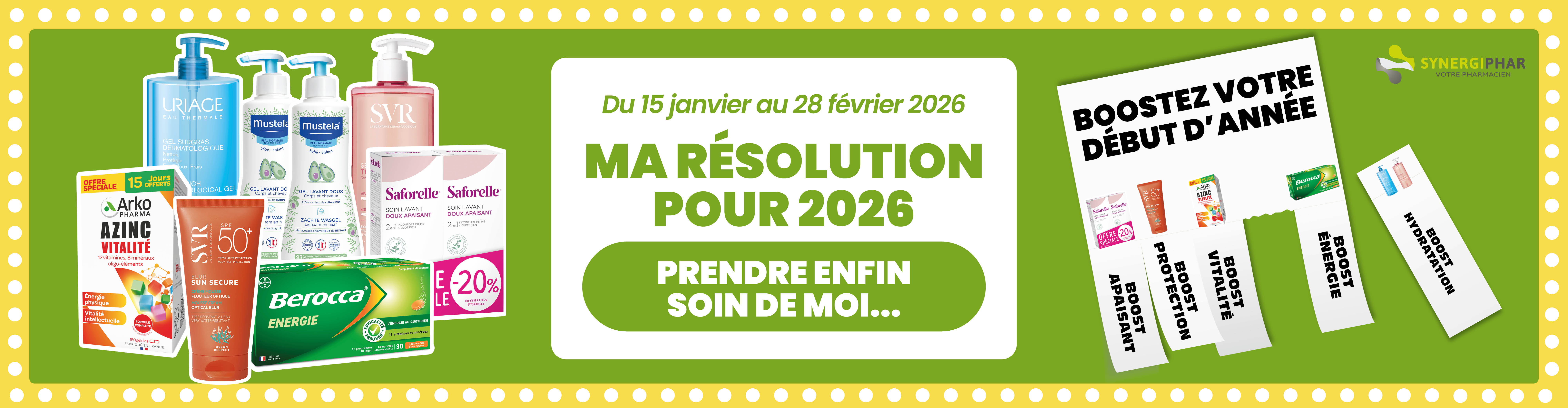 Promotions produits en pharmacie 15 janvier - 28 février 2026